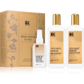 Brazil Keratin Set Gold darčeková sada(pre nepoddajné a krepovité vlasy)