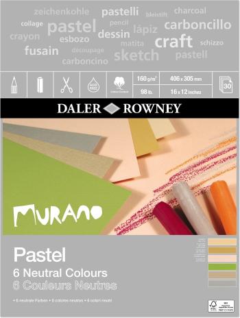 Daler Rowney Murano Pastel Paper 40,6 x 30,5 cm 160 g Neutral Colours Skicár