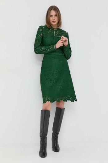 Šaty Ivy Oak zelená farba, mini, rovný strih