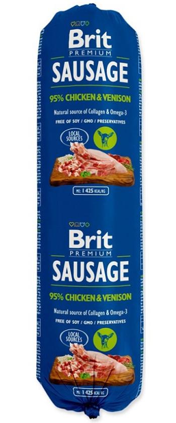 Saláma BRIT dog Chicken & Venison 800g