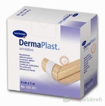 DERMAPLAST SENSITIVE náplasť na rany z netkaného textilu (4cmx5m) 1ks