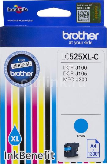 Brother LC-525XLC azúrová (cyan) originálna cartridge