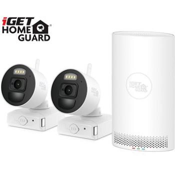 iGET HOMEGUARD HGNVK88002P v2023 – bezdrôtový Wi-Fi batériová súprava, 8mi kanálové NVR + 2× FullHD