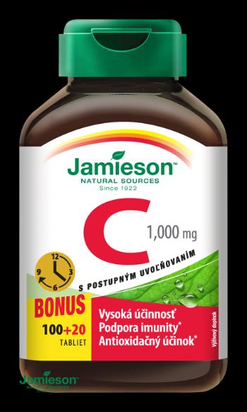 Jamieson Vitamín C 1000mg s postupným uvoľňovaním 120 tabliet