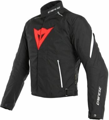 Dainese Laguna Seca 3 Lady D-Dry Jacket Black/Lava Red/White 40 Textilná bunda