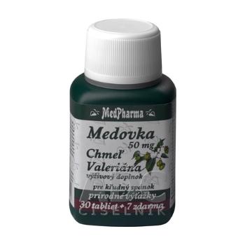 MedPharma MEDOVKA 50MG + CHMEĽ + VALERIÁNA