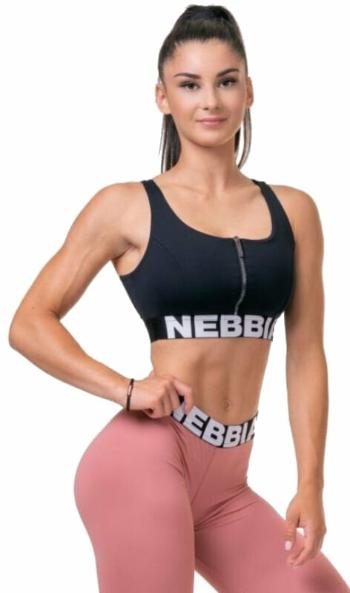 Nebbia Smart Zip Front Sports Bra Black L Fitness bielizeň