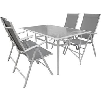 LA PROROMANCE - Súprava záhradného nábytku G47+T17, mokka, 1 stôl + 4 kreslá (BUN07)