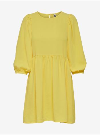 Žlté šaty s 3/4 rukávmi Jacqueline de Yong Lion