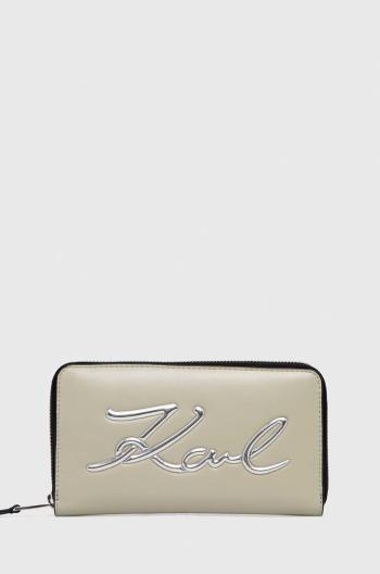 Peňaženka Karl Lagerfeld dámsky, béžová farba