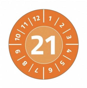 Avery-Zweckform 6943-2021 plaketa o skúške  2021 oranžová samolepiace fólie (Ø) 20 mm 20 mm   1 sada
