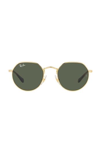 Detské slnečné okuliare Ray-Ban Junior Jack zelená farba, 0RJ9565S