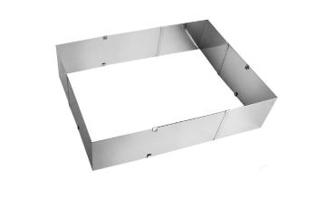 Posuvná tortová forma nastaviteľná štvorec / obdĺžnik až 38 x 46 cm - ORION