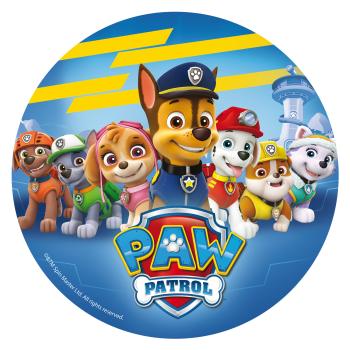 Jedlý papier - Paw Patrol modrý 20 cm