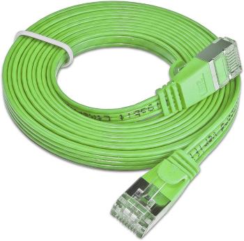 Slim Wirewin PKW-STP-SLIM-KAT6 1.0 GN RJ45 sieťové káble, prepojovacie káble CAT 6 U/FTP 1.00 m zelená plochý 1 ks