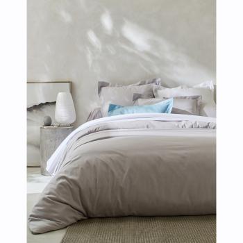 Blancheporte Jednofarebná posteľná bielizeň, zn. Colombine, bio bavlna sivá klasická plachta 180x290cm