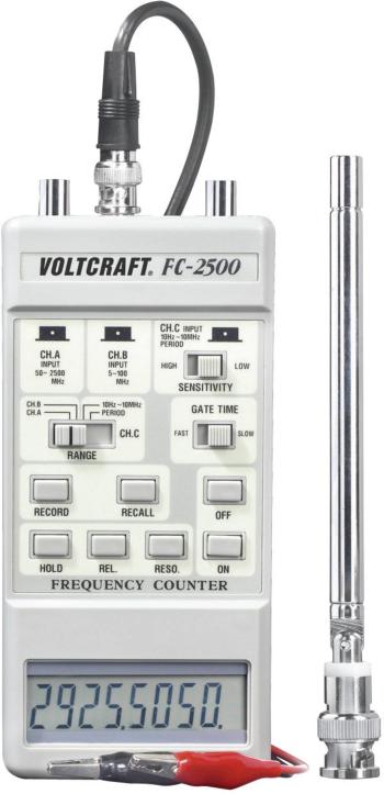 VOLTCRAFT FC-2500 čítač frekvencie  10 Hz - 2.5 GHz