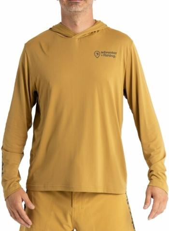 Adventer & fishing Mikina Functional Hooded UV T-shirt Sand XL