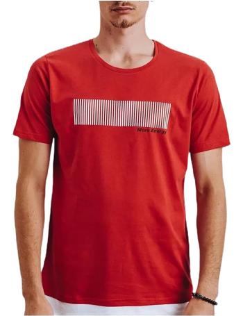 červené pánske tričko s potlačou vel. L