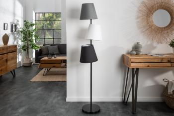 LuxD 21398 Stojanová lampa Shadow, 163 cm, čierna Stojanové svietidlo