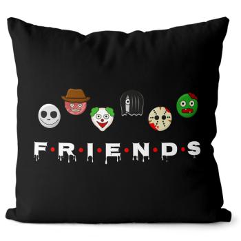 Vankúš Friends horror edition (Velikost polštáře: 40 x 40 cm)
