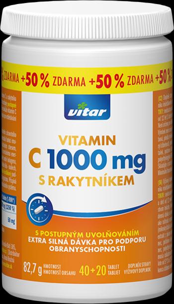 Vitar Vitamin C 1000 mg s rakytníkom 60 tabliet