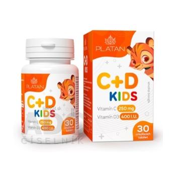 PLATAN Vitamín C + D KIDS