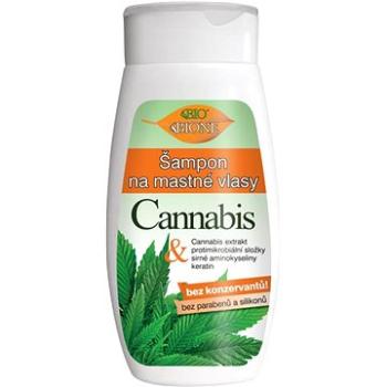 BIONE COSMETICS Bio Cannabis Šampón na mastné vlasy 260 ml (8595061615833)