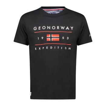 Geo Norway  SY1355HGN-Black  Tričká s krátkym rukávom Čierna