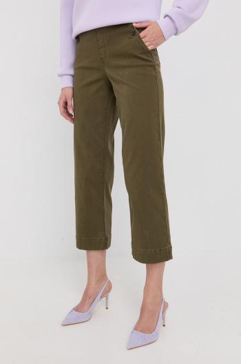 Nohavice Spanx dámske, zelená farba, rovné, vysoký pás