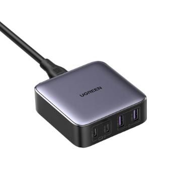 Ugreen CD327 GaN sieťová nabíjačka 2x USB / 2x USB-C 65W, šedá (CD327)