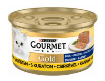 GOURMET GOLD cat kura paštéta konzervy pre mačky 12x85g