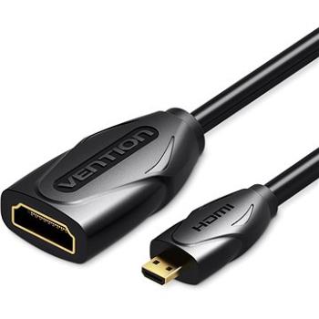 Vention Micro HDMI (M) to HDMI (F) Extension Cable/Adapter 1 M Black (ABBBF)