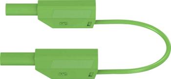 Stäubli SLK410-E/N bezpečnostné meracie káble [lamelový zástrčka 4 mm - lamelový zástrčka 4 mm] 0.50 m zelená 1 ks