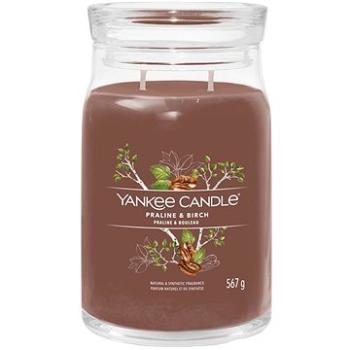 YANKEE CANDLE Signature sklo 2 knôty Praline & Birch 567 g (5038581128832)