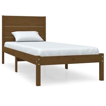 Rám postele medovo hnedý masívne drevo 75 × 190 cm Small Single, 3104116