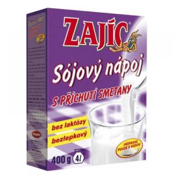 MOGADOR Sójový nápoj Zajac s príchuťou smotany v papierovej krabičke 400 g