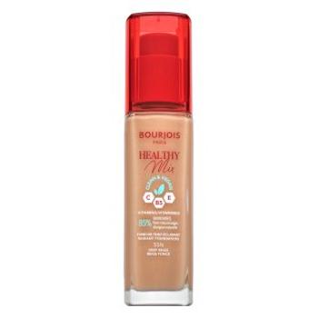 Bourjois Healthy Mix Clean & Vegan Radiant Foundation 55N Deep Beige tekutý make-up pre zjednotenie farebného tónu pleti 30 ml