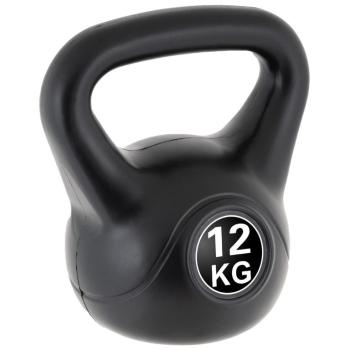 MAXXIVA 85077 Kettlebell činka, čierna, 12 kg