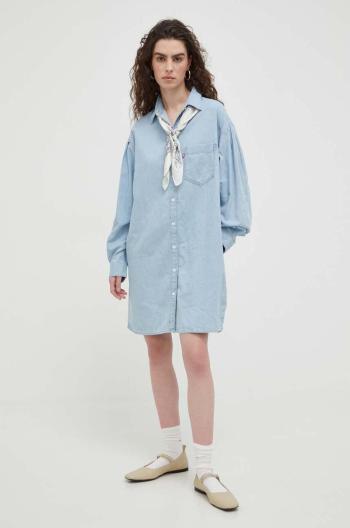 Rifľové šaty Levi's mini, oversize