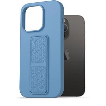 AlzaGuard Liquid Silicone Case with Stand na iPhone 14 Pro modré (AGD-PCSS0031L)