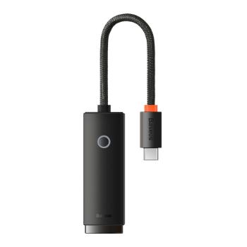 Baseus Lite adaptér USB-C / RJ-45, čierny (WKQX000301)