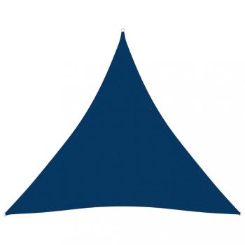 Tieniaca plachta trojuholníková 5 x 5 x 5 m oxfordská látka Dekorhome Modrá