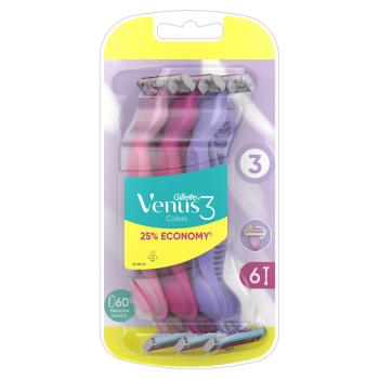 GILLETTE VENUS Simply Venus3 Jednorázový holiaci strojček Multicolor 6 ks