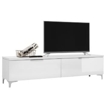 Sconto TV stolík BENTLEY biela matná, hĺbka 47 cm
