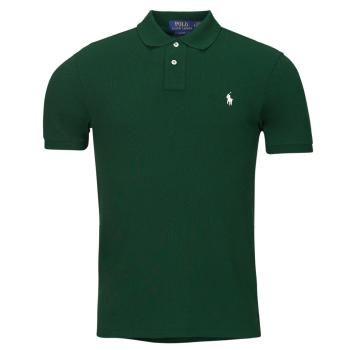 Polo Ralph Lauren  POLO AJUSTE SLIM FIT EN COTON BASIC MESH  Polokošele s krátkym rukávom Zelená