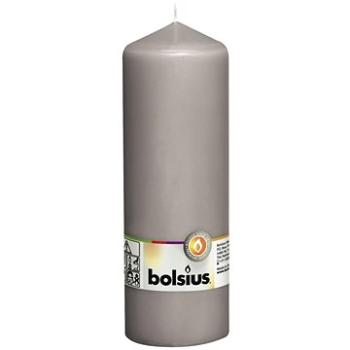 BOLSIUS sviečka klasická teplá sivá 200 × 68 mm (8717847131256)