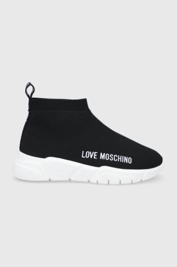 Topánky Love Moschino čierna farba,