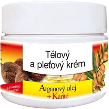 BIONE COSMETICS Bio Arganový olej a karité Telový a pleťový krém 260 ml (8595061608361)