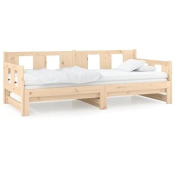 Výsuvná posteľ masívna borovica 2× (80 × 200) cm, 820287